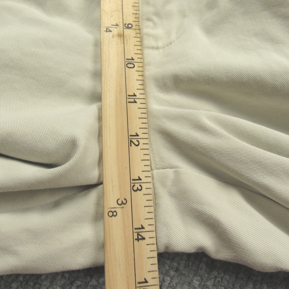 Polo Ralph Lauren Tyler Short Mens 38x9 Ivory Cream Pleated Chino Cotton Preppy - Picture 9 of 11
